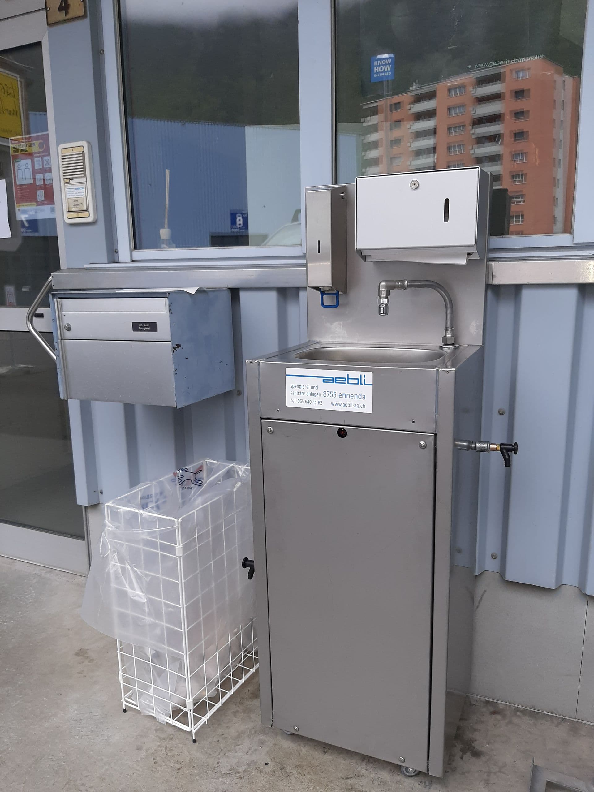 Händewaschstationen